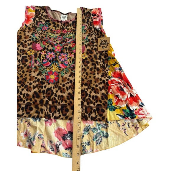 NWT Ivy Jane Floral Animal Print Flowy Rayon top size S - Picture 10 of 10